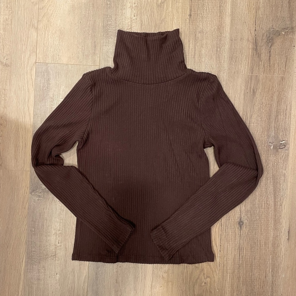 Babaton brown turtleneck shirt